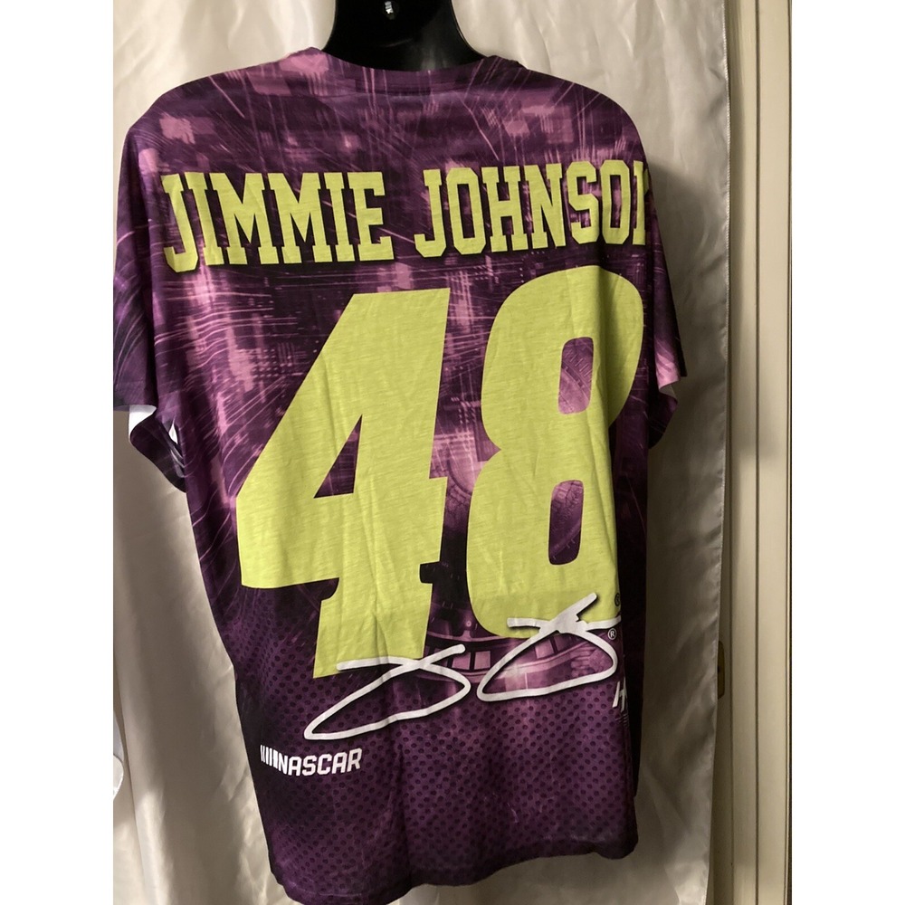 NEW Hendrick Motorsports T-Shirt Size XL Jimmie Johnson #48 Ally All Over Print - Picture 2 of 2